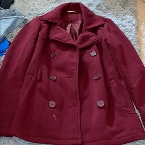 Maroon Trench coat